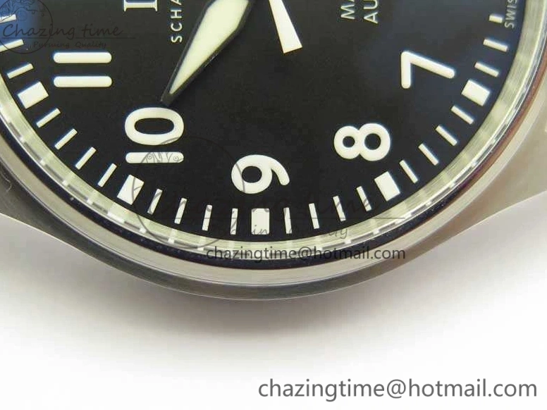 MIROTIME 0719 SoftTouch Mark XVIII Le Petit Prince IW327001 SS MKS 1:1 Best Edition Black Dial On Leather Strap MIYOTA9015 V 7216
